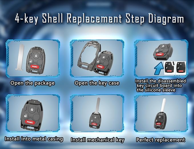 Keyless Entry Systems for Honda Key Fob Cover Fits for Honda - Image 4