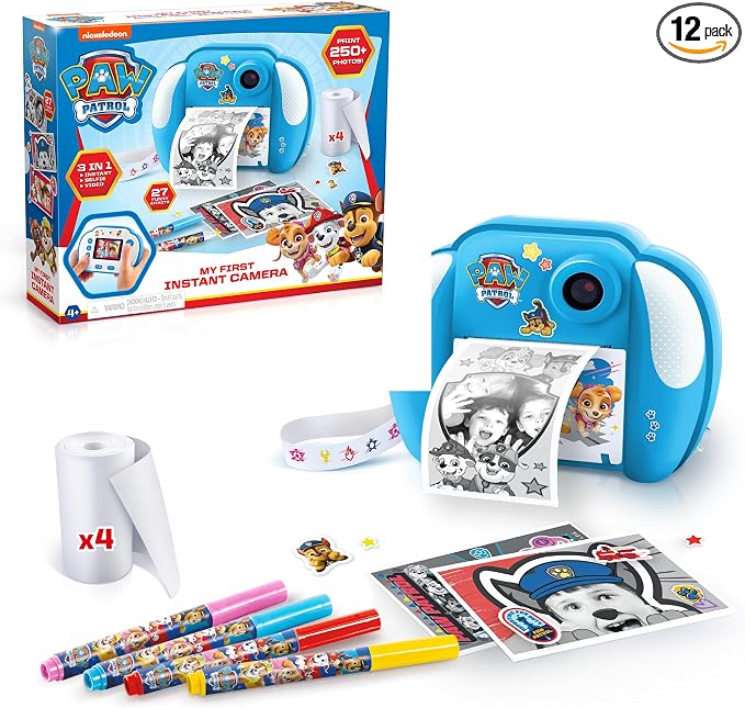 Paw Patrol™ My First Instant Camera; Photo, and video functions; Ink free by CanalToysUSALtd