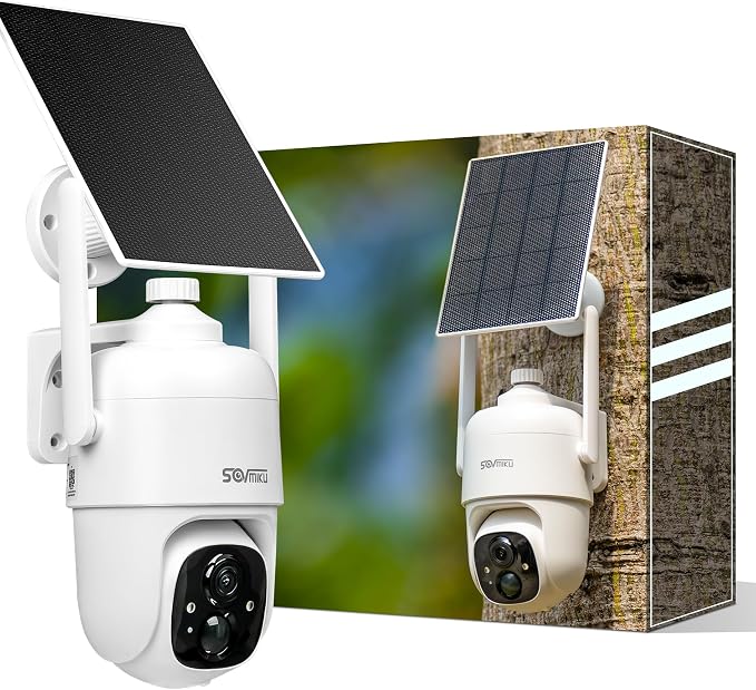Vicohome CQ1 AI 2K Solar Security Camera Wireless Outdoor, Battery Powered by sovmiku
