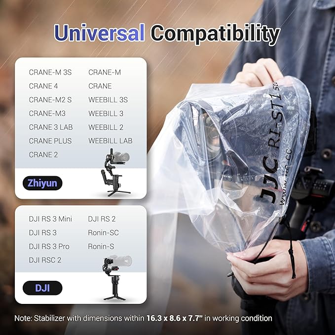 2Pack Clear Stabilizer Rain Cover, Gimbal Stabilizer - Image 2