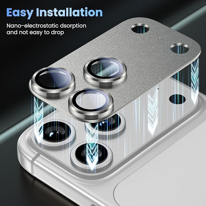 Uyiton Compatible with iPhone 17 Pro Max Camera Lens Protector - Image 8