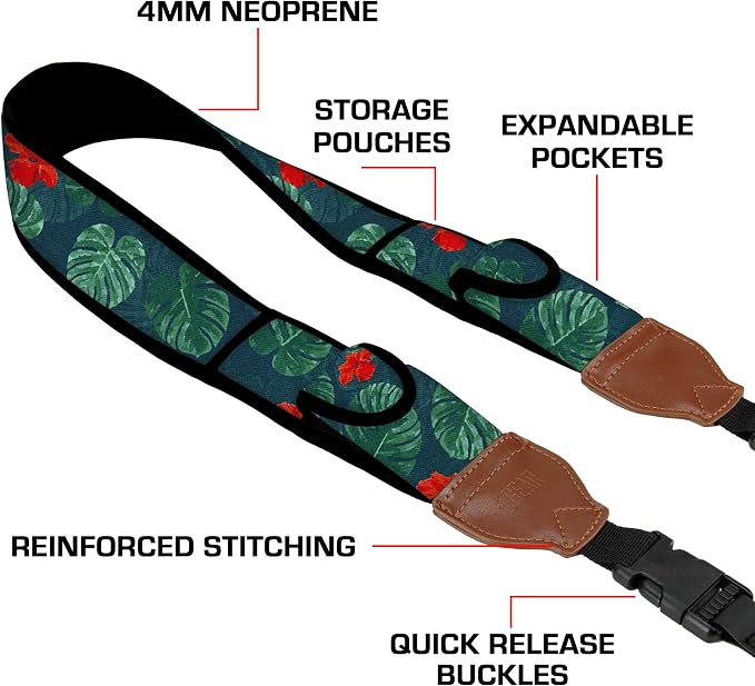 USA Gear TrueSHOT Camera Strap Neoprene Camera Straps - Image 4