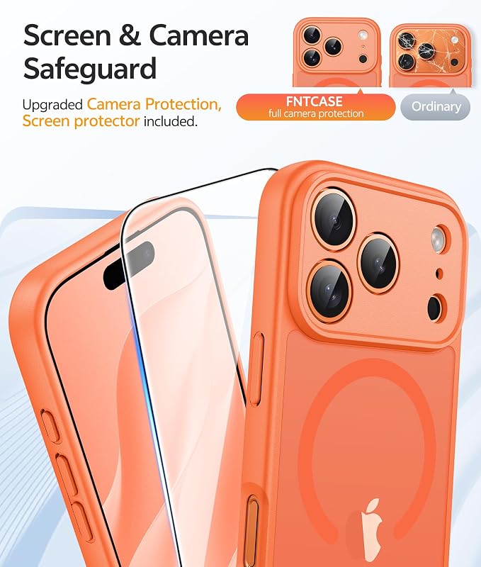 FNTCASE for iPhone 17 Pro Case: Translucent Matte Cases - Image 4