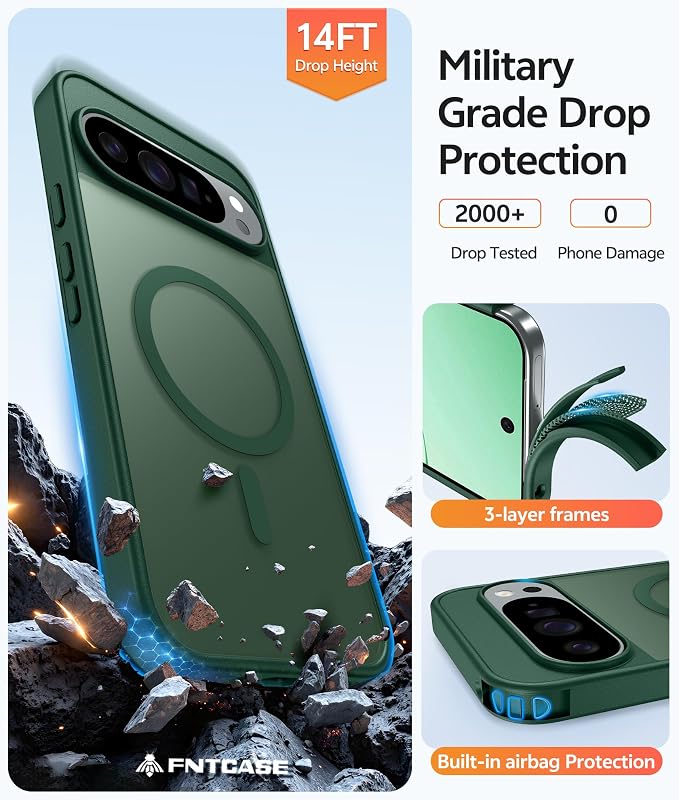 FNTCASE for Google Pixel 10 Pro Case: for Pixel 10 Case Translucent Matte Cases - Image 5