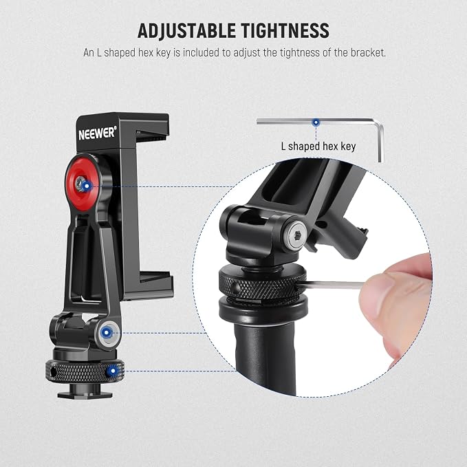 NEEWER Metal Phone Tripod Mount Adapter - Image 8