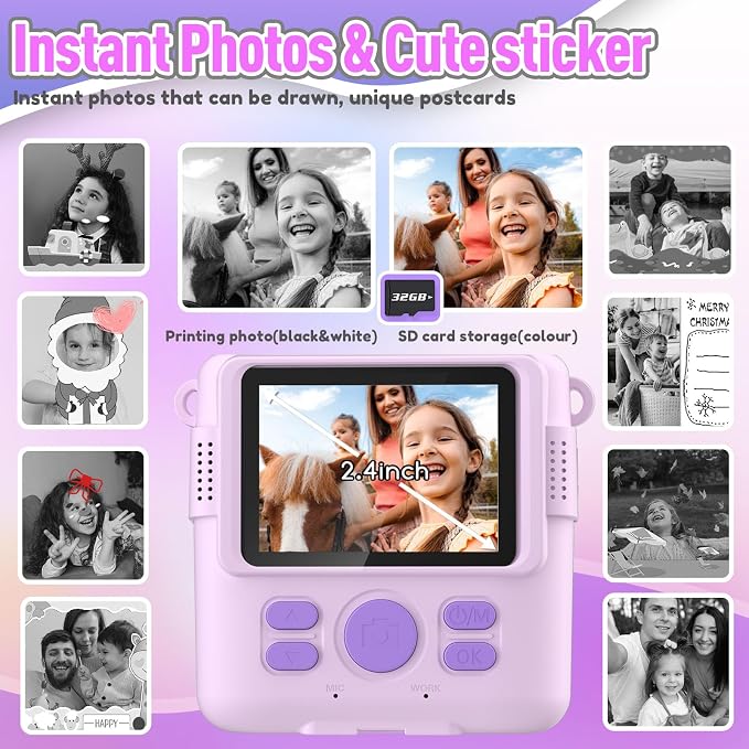 ESOXOFFORE Instant Print Camera - Image 3