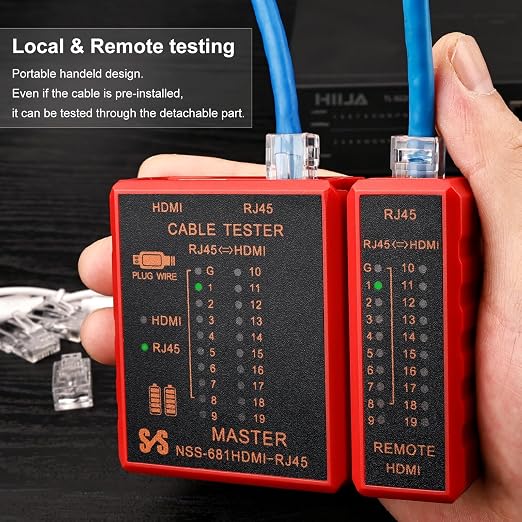 HDMI Cable Tester Portable High Definition Network Cable Tester Checker - Image 4