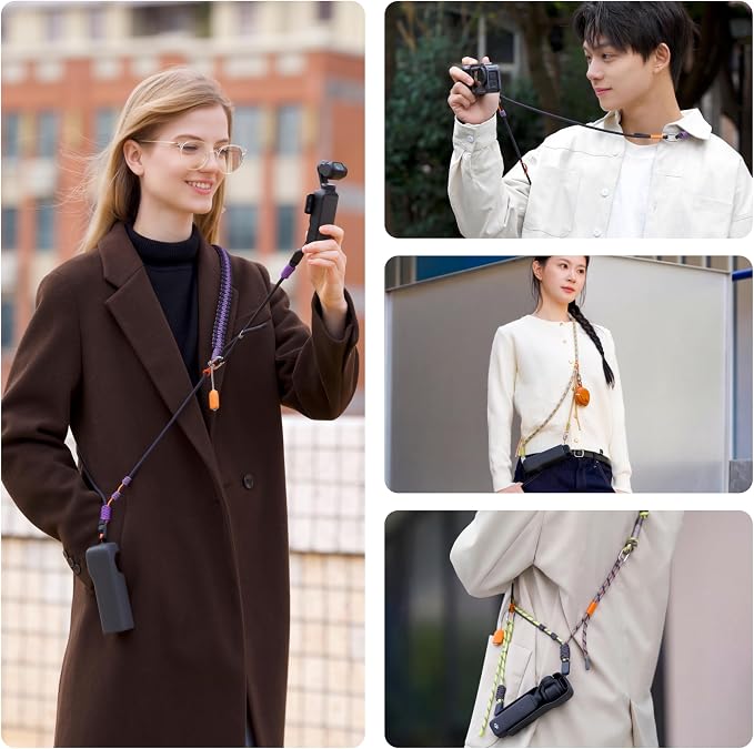 PGYTECH Camera Strap for DJI Osmo Pocket 4/3/Xtra Muse, 2-in-1 Shoulder/Wrist - Image 8