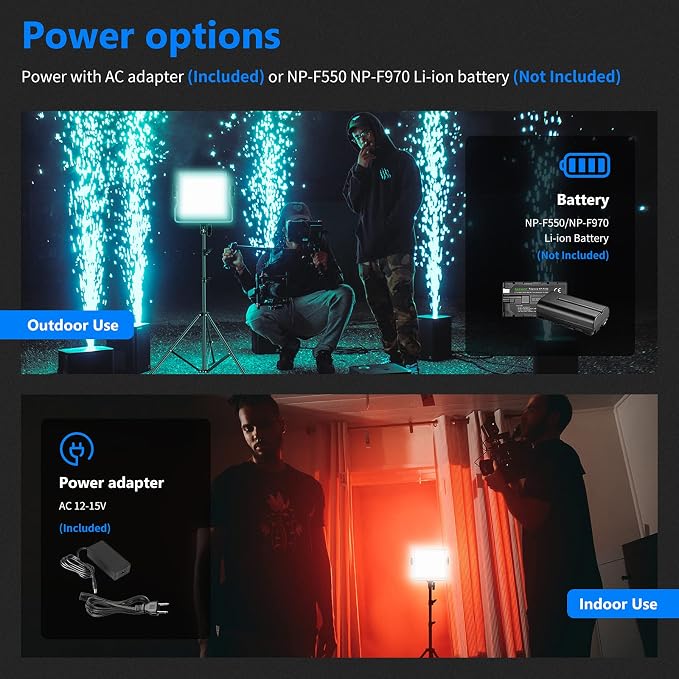 NEEWER 2 Packs 480 RGB Led Light - Image 7