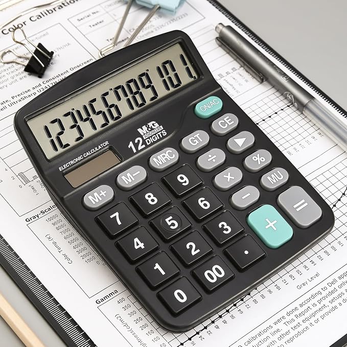 M&G Desk Calculator 12 Digit Office Calculators - Image 6