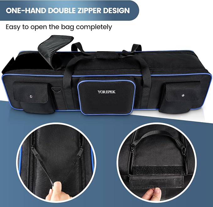YOREPEK Tripod Carrying Case Bag 50.5", Resistant Light Stand Bag - Image 6