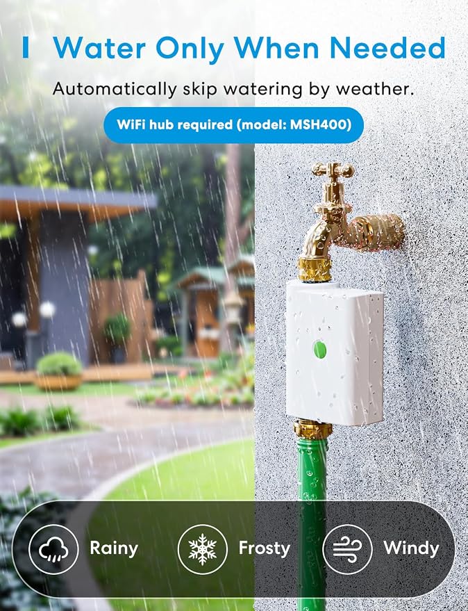 meross WiFi Water Hose Timer, Smart Sprinkler Timer - Image 6