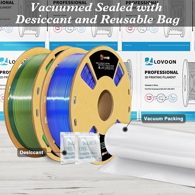 LOVOON pla Filament 1.75mm 3D Printer Filament 2kg, 3D Printing Filament - Image 6