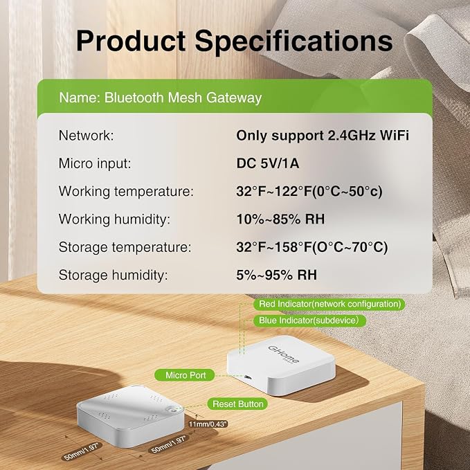 GHome G2 Smart WiFi Gateway, WiFi Hub - Image 7
