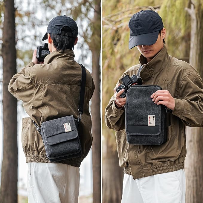 Besnfoto Mirrorless Camera Shoulder Bag Small Messenger Case Waist Bag - Image 6