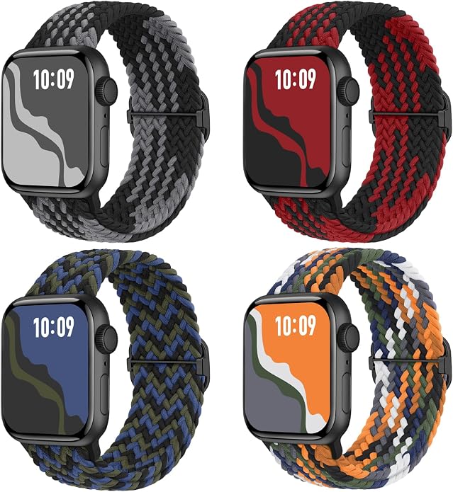 4 Pack Braided Stretchy Bands Compatible by Suitisbest