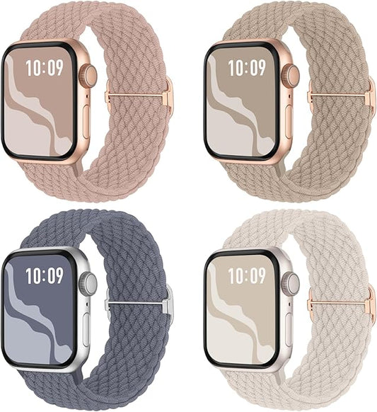 4 Pack Braided Stretchy Bands Compatible by Suitisbest