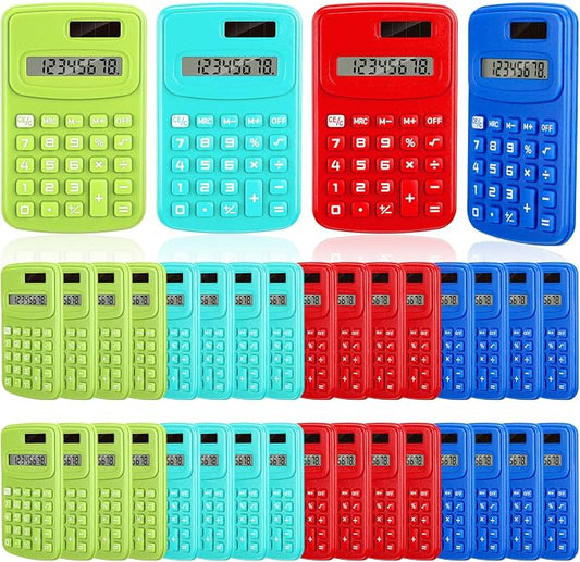 LEIFIDE 36 Pack Pocket Calculator Small Bulk Basic 4 Function Calculator 8 by LEIFIDE