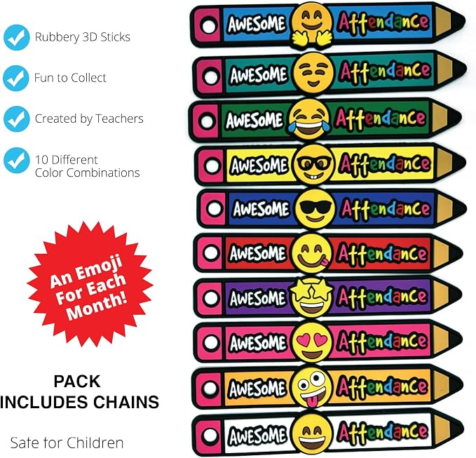 Brag Sticks Awesome Attendance Value Pack: Wearable Incentives to Increase - Image 2