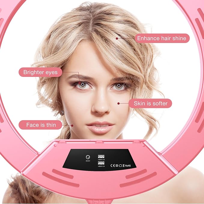 22"Ring Light with Stand, Ring Light Tripod - Image 2