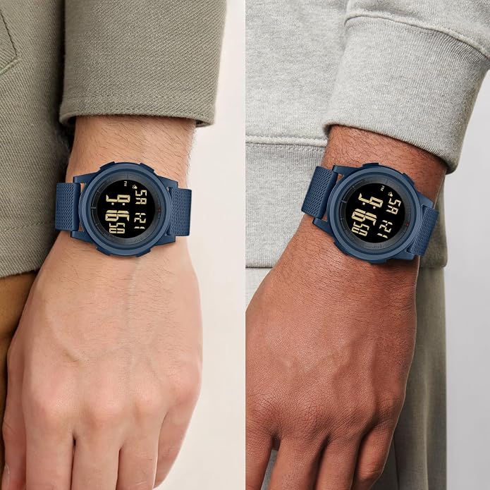HANPOSH Mens Digital Watch Ultra Thin Minimalist Sports Waterproof Outdoor LED - Image 4
