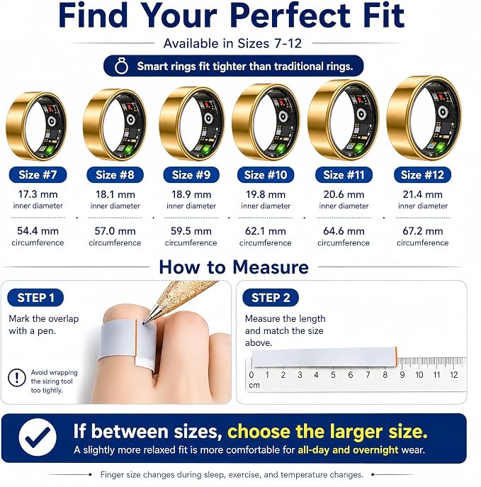 Smart Ring Health & Fitness Tracker - Image 2