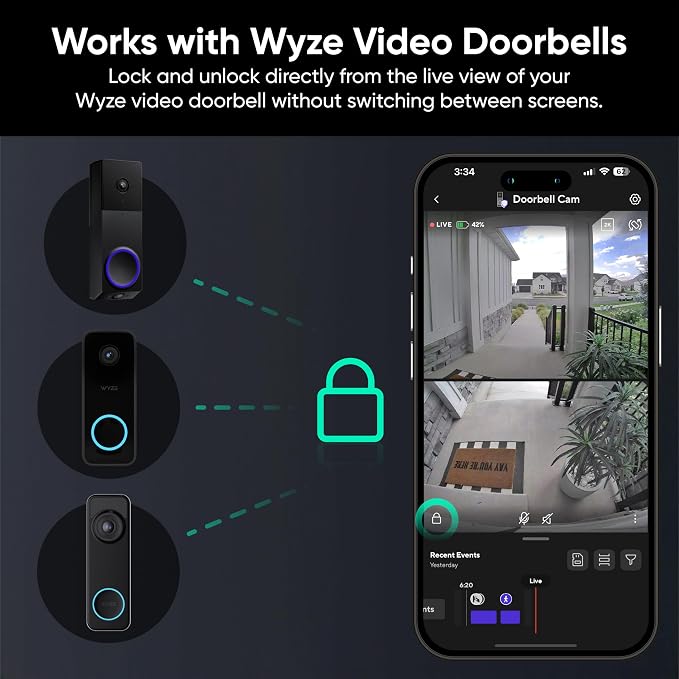Wyze Auto-Lock Bolt v2, Fingerprint Keyless Entry Smart Lock, AI Learning - Image 10
