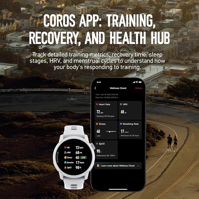 COROS PACE 4 Ultralight Sport GPS Watch, 1.2" AMOLED Touchscreen, 19 Days of - Image 7