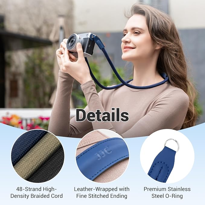 JJC 115cm Braided Rope Camera Strap, Soft Neck Shoulder Strap - Image 5