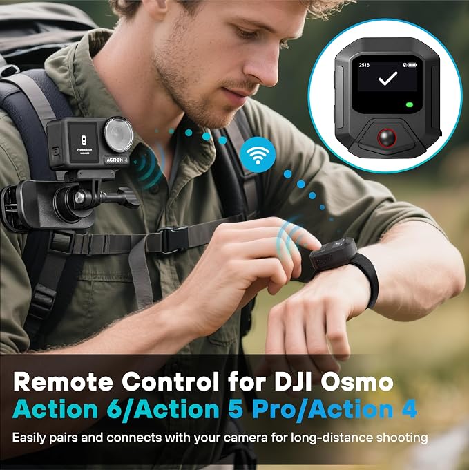 GPS Remote Control for DJI Osmo Action 6/Action 5 Pro/Action 4, GPS Wireless - Image 2