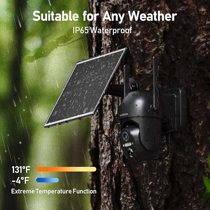 SEHMUA 4G LTE Cellular Solar Security Camera Wireless Outdoor, No Wi-Fi Solar - Image 7