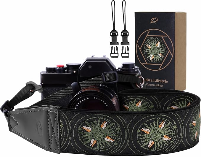 Padwa Lifestyle Green Sun God Camera Strap by PadwaLifestyleCameraStrap