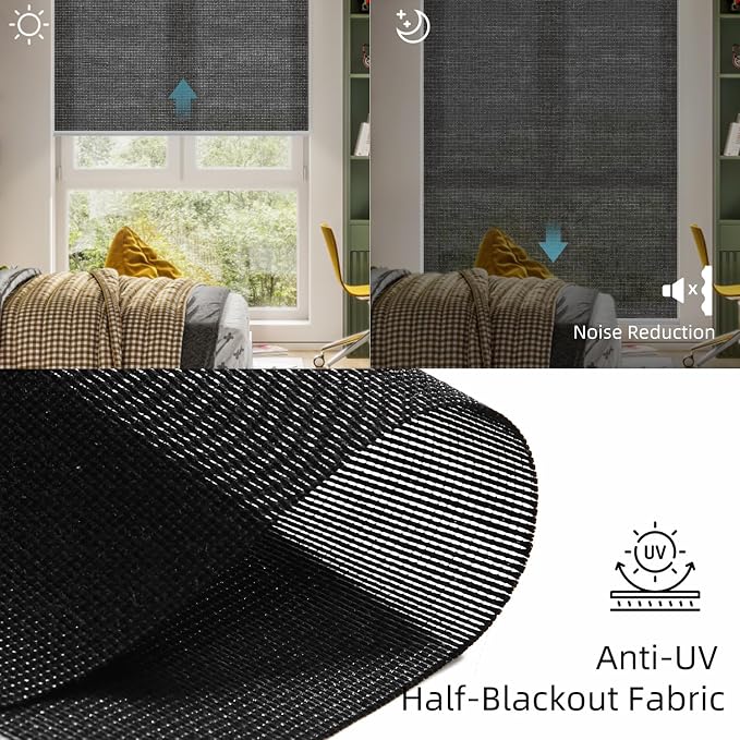 SmartWings Motorized Light Filtering Shades, Work - Image 5