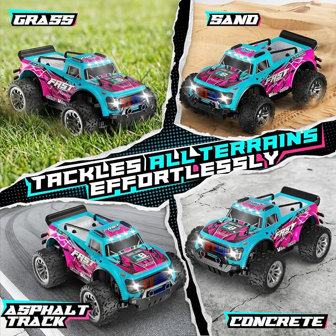 Remote Control Car, 2WD Off-Road RC Cars, 20 KM/H All-Terrain Rc Truck - Image 4