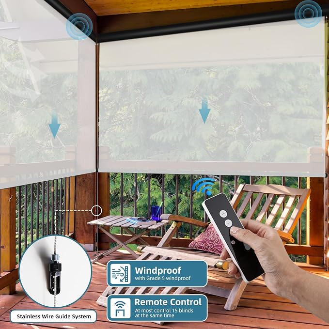 SmartWings Motorized Outdoor Shades - Image 4