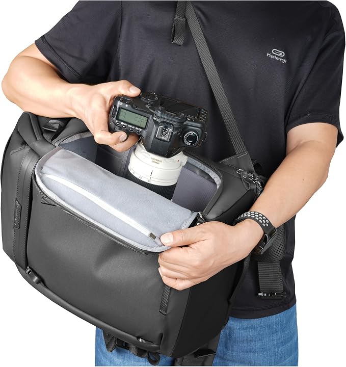 VANGUARD VEO Metro B25L Camera & Everyday Backpack – Fits 70–200mm Attached - Image 5