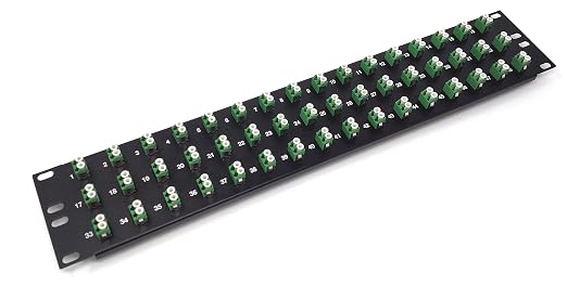 Ultra Spec Cables 48 Port LC Fiber Patch Panel APC Singlemode 19" by UltraSpecCables