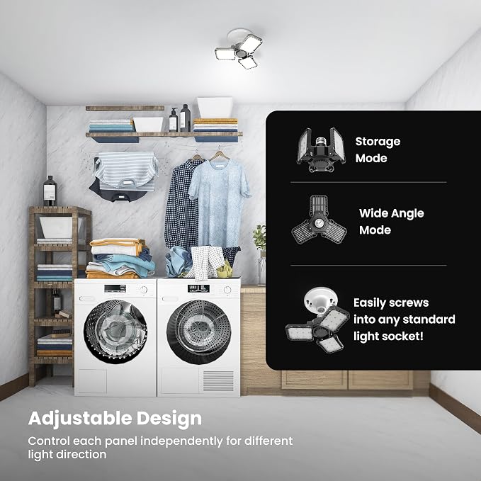 Feit Electric LED Garage Light, E26 Base, 000-Hour Lifetime - Image 4