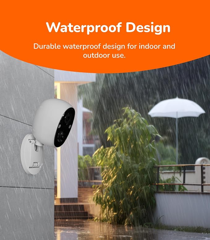 SensForge 2.5K Indoor Outdoor Battery Camera, Dual-Band WiFi, Free AI Human & - Image 8
