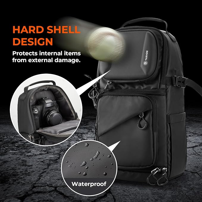 TARION Camera Backpack Sling Bag - 9L Compact Camera Bag 2-in-1 Waterproof - Image 6