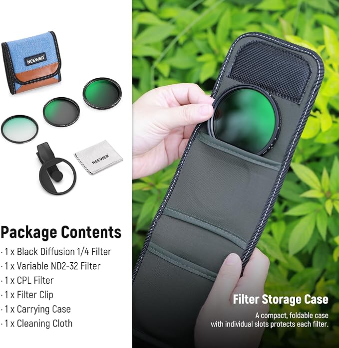 NEEWER 67mm Variable ND Filter Set Compatible - Image 9
