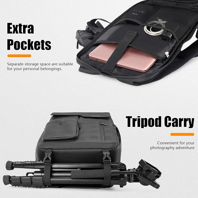 Cwatcun Camera Backpack Waterproof Camera Bag - Image 4