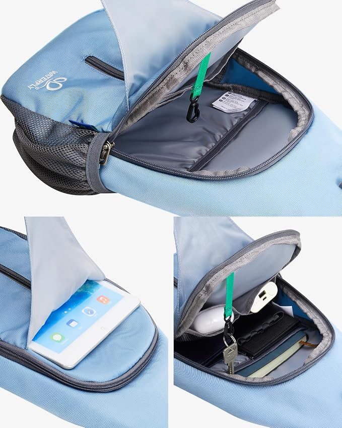 WATERFLY Sports Crossbody Sling Backpack Sling Bag Chest Bag Daypack - Image 3