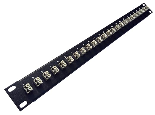 Ultra Spec Cables 24 Port LC Fiber Patch Panel Multimode 19" by UltraSpecCables