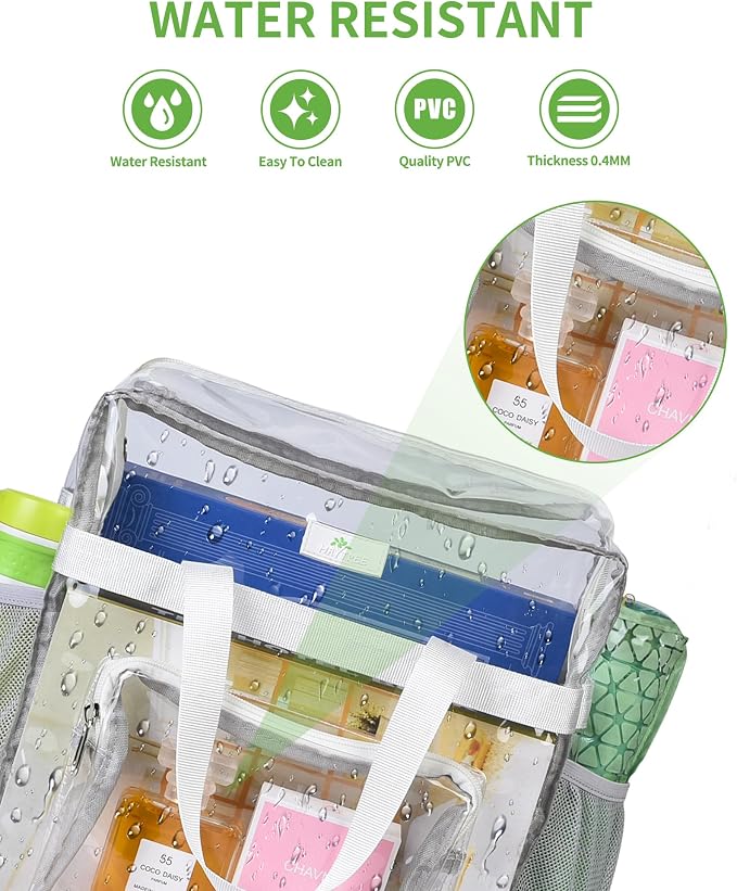 MAY TREE Clear Bag for Stadium Events 12×6×12 Clear Tote Lunch Bag - Image 4