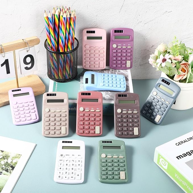 30 Pack Pocket Calculator Small Battery Powered Bulk Mini Size 4 Function Hand - Image 7