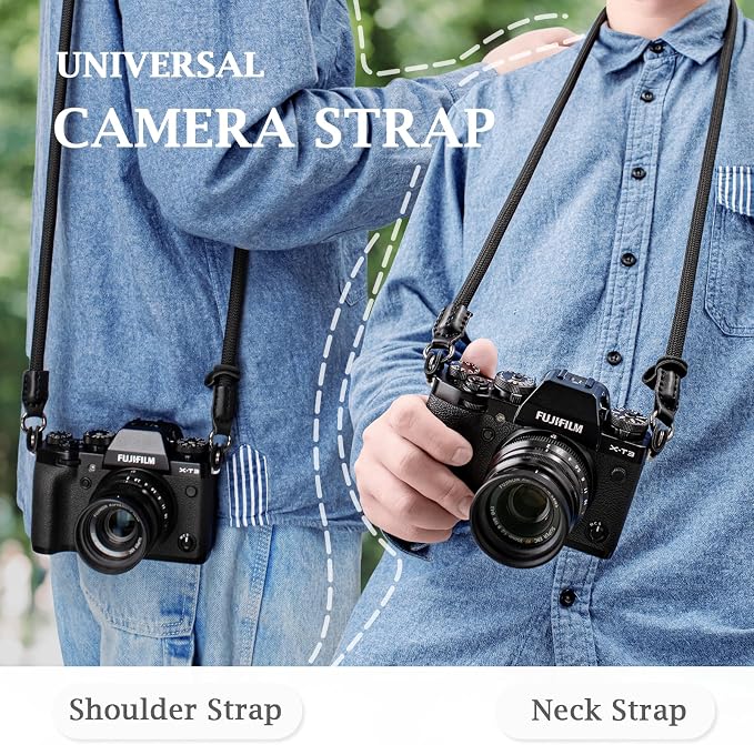 VOVMOEYA Nylon Braided Camera Rope Strap, Camera Neck Shoulder Strap - Image 4