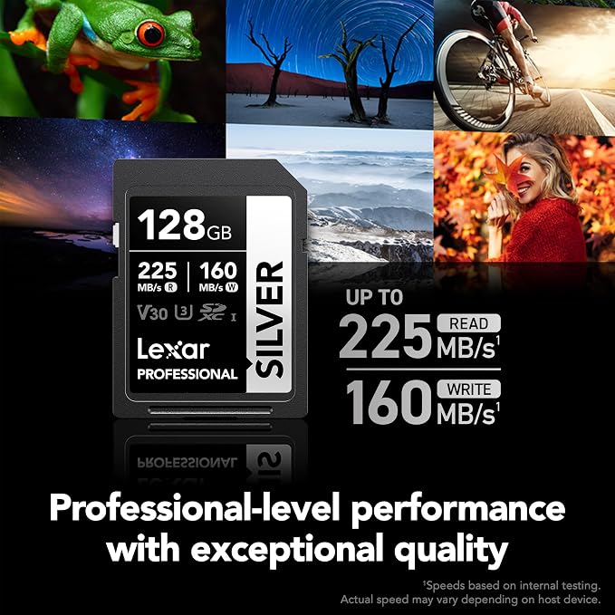 Lexar 128GB Professional Silver SD Card, - Image 3