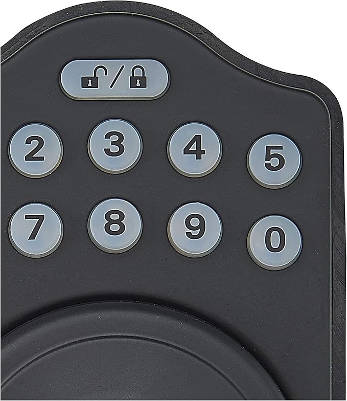 Amazon Basics Traditional Electronic Keypad, Keyless Entry Door Lock Deadbolt - Image 4