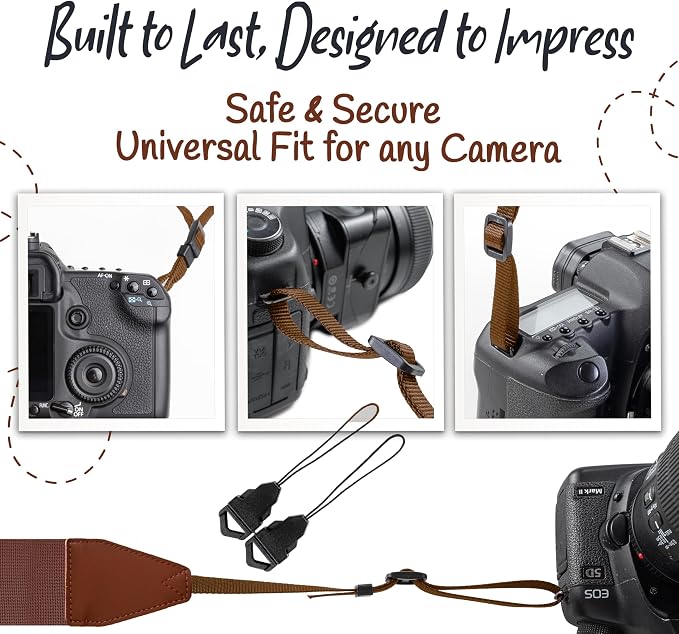 Art Tribute Camera Strap For Photographers Padded Universal Fit Neck Shoulder & - Image 7